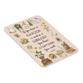 Magnet Flexible Citation de tournesol et herbes de jardin et de bi (Côté Droit)