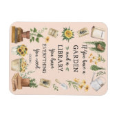Magnet Flexible Citation de tournesol et herbes de jardin et de bi (Horizontal)