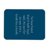 Magnet Flexible Citation d'écriture Matthew 5 38 (Horizontal)