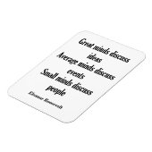 Magnet Flexible Citation d'Eleanor Roosevelt | Grands esprits (Côté Gauche)