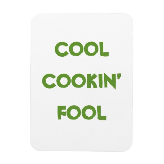 Magnet Flexible Citation drôle de fou de cuisine cool (Vertical)