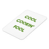 Magnet Flexible Citation drôle de fou de cuisine cool (Côté Gauche)