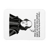 Magnet Flexible Citation drôle de Shakespeare (Horizontal)