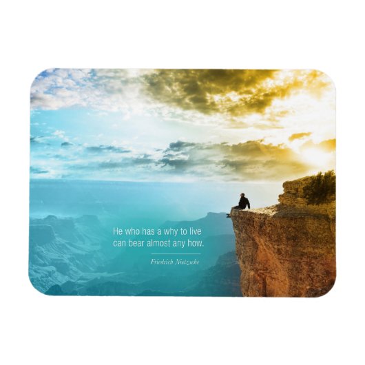 Magnet Flexible Citation Friedrich Nietzsche Aventure Nature (Horizontal)