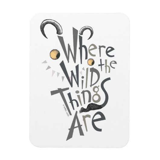 Magnet Flexible Citation graphique de Where the Wild Things Are (Vertical)