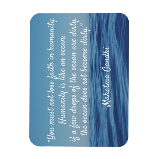 Magnet Flexible Citation Humanity Ocean (Vertical)