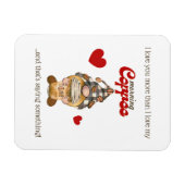 Magnet Flexible Citation Humour Cute Gnome Café Funny Valentines D (Horizontal)