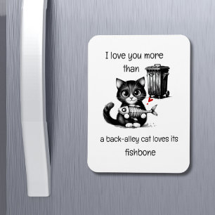Magnet Flexible Citation Humour Flirting Cat Funny Valentines Jour