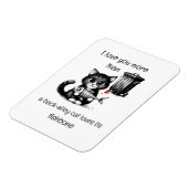 Magnet Flexible Citation Humour Flirting Cat Funny Valentines Jour (Côté Gauche)