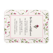 Magnet Flexible Citation Inspirante Avec Motif Fleur sauvage (Horizontal)