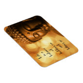 Magnet Flexible Citation inspirante avec une image de Bouddha (Côté Droit)