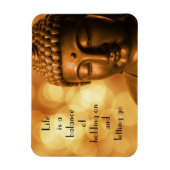 Magnet Flexible Citation inspirante avec une image de Bouddha (Vertical)