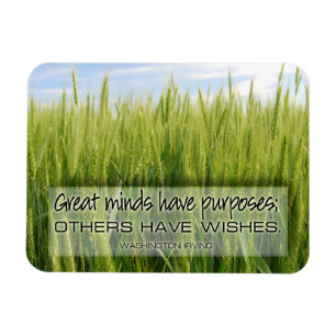 Magnet Flexible Citation inspirante de Washington Irving "Minds" F