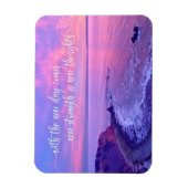 Magnet Flexible Citation Inspirante Pink Purple Ocean Sunset (Vertical)