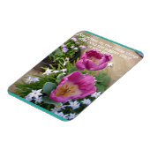 Magnet Flexible Citation inspirante Tulipe rose Fleur florale (Côté Gauche)