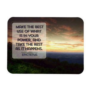 Magnet Flexible Citation Inspirationnelle Epictetus "Meilleure uti