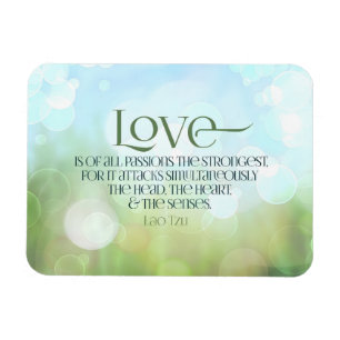 Magnet Flexible Citation Inspirationnelle Lao Tseu "Amour" Flexibl