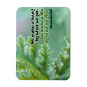 Magnet Flexible Citation inspirée de Winston Churchill "Une vie" (Vertical)