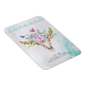 Magnet Flexible Citation inspirée du crâne animal Boho Let Go (Côté Droit)