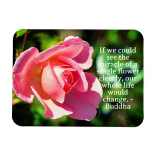 Magnet Flexible Citation Motivationnelle Rose rose