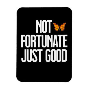 Magnet Flexible Citation Papillon Monarch 'Pas De Chance, Simpleme