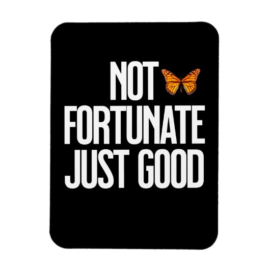 Magnet Flexible Citation Papillon Monarch 'Pas De Chance, Simpleme (Vertical)