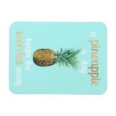 Magnet Flexible Citation sur la vie de l'ananas (Horizontal)