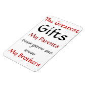 Magnet Flexible Citations à propos de Frères (Côté Gauche)