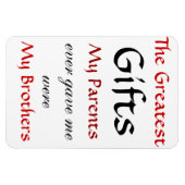 Magnet Flexible Citations à propos de Frères (Horizontal)