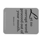 Magnet Flexible Citations bibliques Agrainofmustardseed.com (Horizontal)