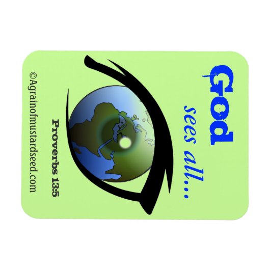 Magnet Flexible Citations bibliques Agrainofmustardseed.com (Horizontal)