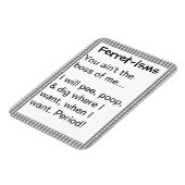 Magnet Flexible Citations de furet drôle (Côté Gauche)