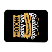 Magnet Flexible Citations de la typographie de la Gratitude inspir (Horizontal)