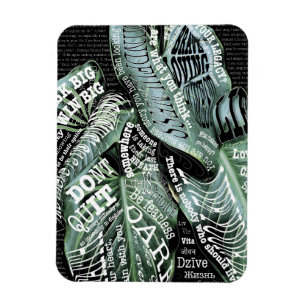 Magnet Flexible Citations Inspiration Motivational LIFE