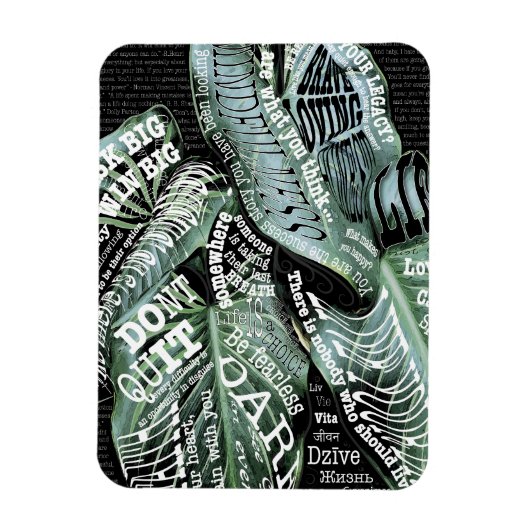 Magnet Flexible Citations Inspiration Motivational LIFE (Vertical)