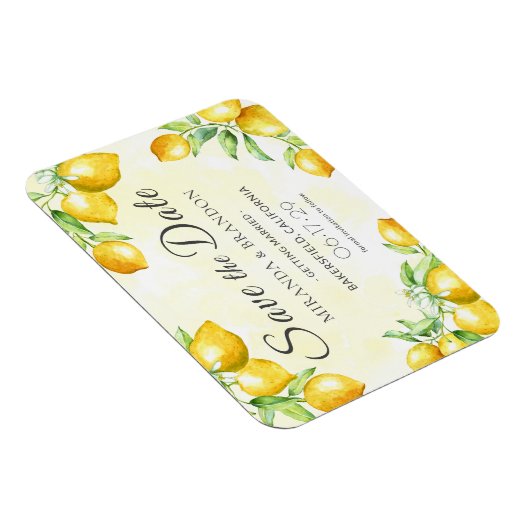 Magnet Flexible Citron vert d'or rustique Boho d'été Enregistrer l (Côté Droit)