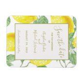 Magnet Flexible Citrons et feuillages d'or modernes Économisez La  (Horizontal)