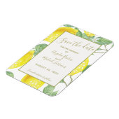 Magnet Flexible Citrons et feuillages d'or modernes Économisez La (Côté Gauche)