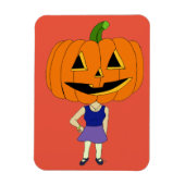 Magnet Flexible citrouille chef chibi fille (Vertical)