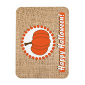 Magnet Flexible Citrouille d'Halloween Burlap (Vertical)