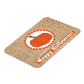 Magnet Flexible Citrouille d'Halloween Burlap (Côté Gauche)