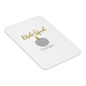 Magnet Flexible Citrouille dorée grise équipe de mariée moderne au (Côté Droit)