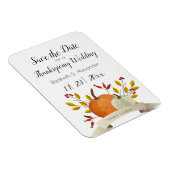 Magnet Flexible Citrouille Fun/ Thanksgiving Mariage /Enregistrer (Côté Droit)
