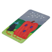 Magnet Flexible Citrouille Ghost et Assistant Chat Halloween Magne (Côté Gauche)