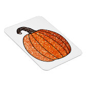 Magnet Flexible Citrouille parties scintillant (Côté Droit)