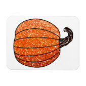 Magnet Flexible Citrouille parties scintillant (Horizontal)