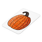 Magnet Flexible Citrouille parties scintillant (Côté Gauche)