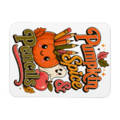Magnet Flexible Citrouille Spice & Crayons Mignon Professeur d'Aut (Horizontal)