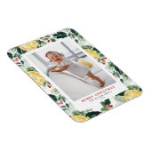 Magnet Flexible Citrus et verdure d'hiver Motif Photo de Noël (Côté Droit)