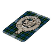 Magnet Flexible Clan Campbell Crest & Dress Tartan (Côté Gauche)
